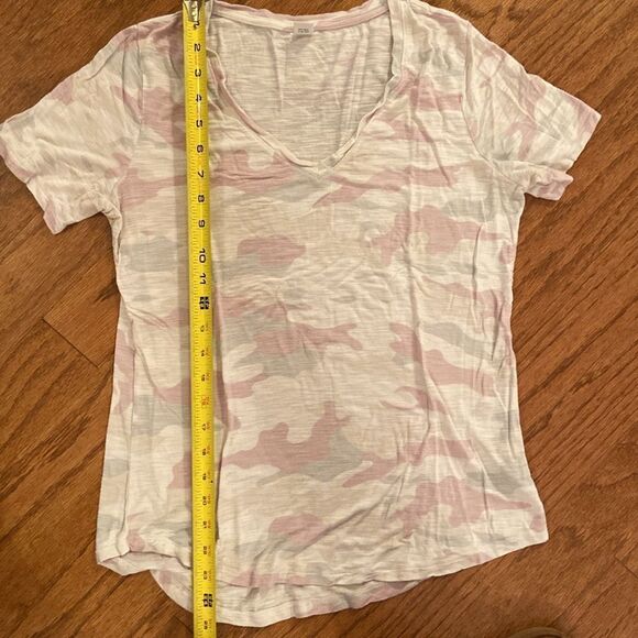 Old Navy size small, Luxe T-shirt, camo,  pinks, grays and cream - Picture 5 of 7